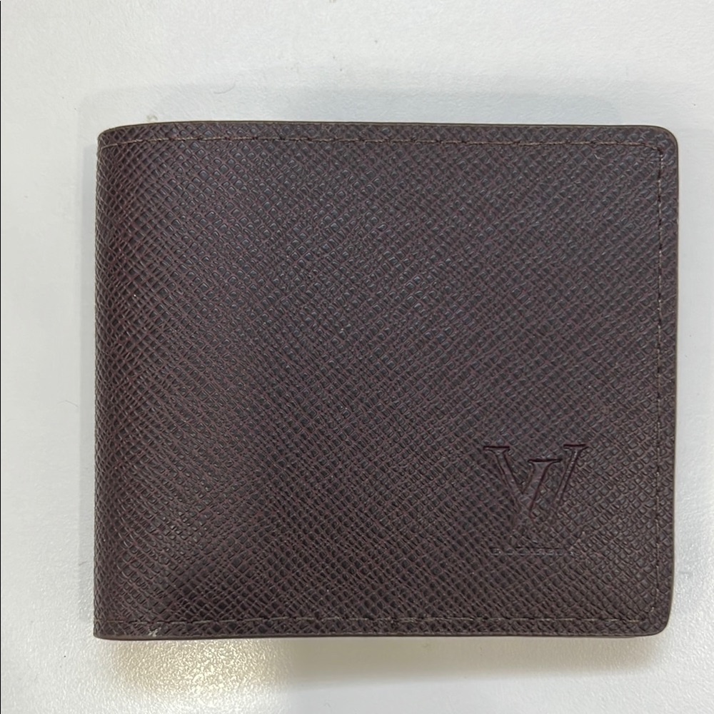 LV Brown PU Leather Key & Card Holder